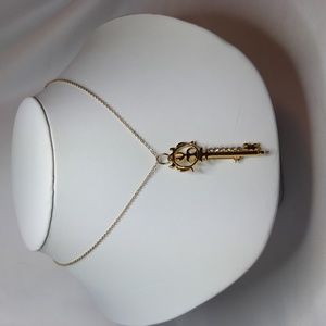 Goldtone Key Necklace/ Pendant